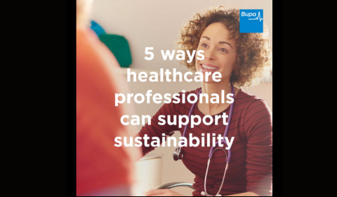 5 ways healthcare professionals can support sustainability